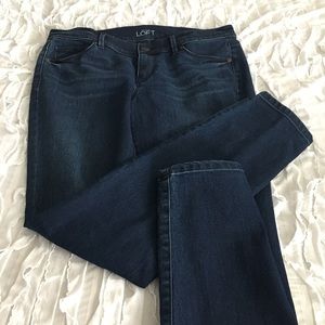 LOFT Dark denim jeans